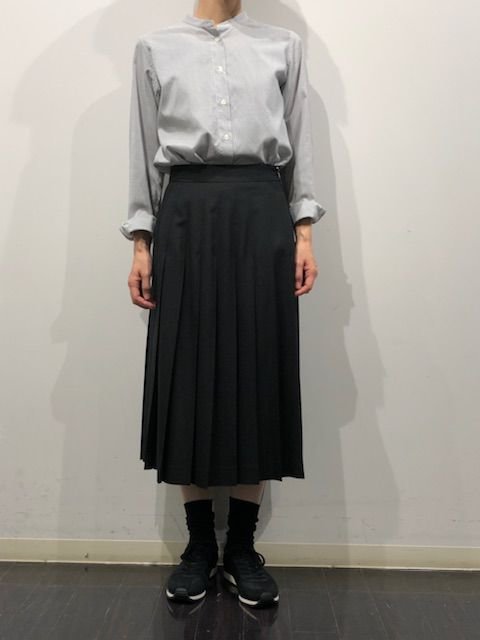 [良品] 2019 MARGARET HOWELL / プリーツスカート ウール