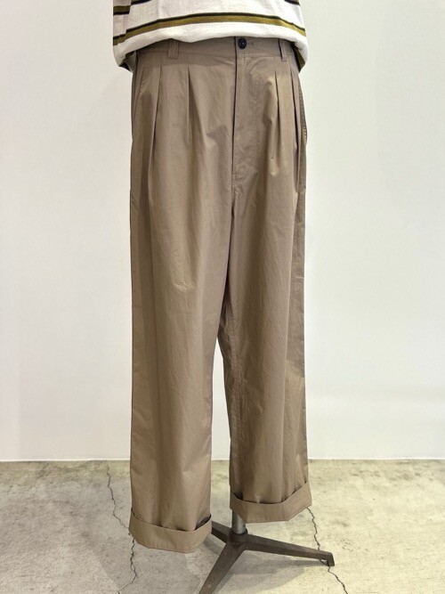 MHL 24SS FINE COMPACT COTTONパンツ men's] FINE COMPACT COTTON POPLIN - SELECT EYE COMPANY：セレクト