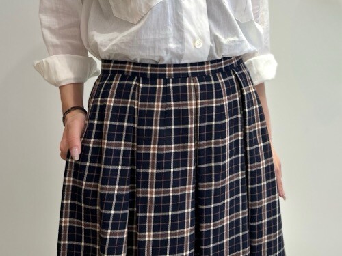 WOOL LINEN CHECK - SELECT EYE COMPANY：セレクトアイ カンパニー